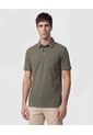 Polo Unicolor, Cuello Duro Con Bolsillo Y Silueta Regular Fit  Para Hombre Verde Patprimo de Patprimo
