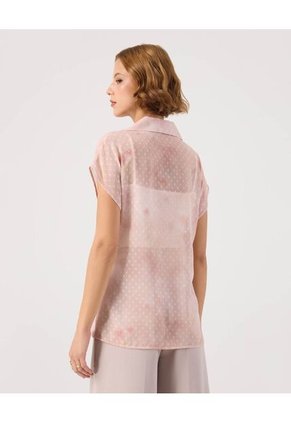 Camisa Para Mujer Manga Corta Color Rosa Marca Patprimo #30010752