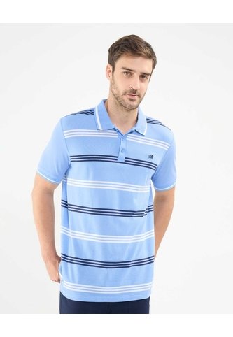 Polo Tejida Con Franjas  Para Hombre Azul Patprimo Patprimo