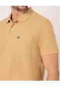 Polo Unicolor Con Bolsillo   Para Hombre Amarillo Patprimo de Patprimo