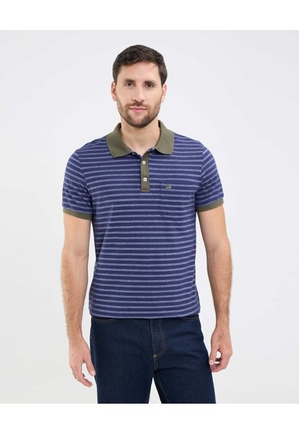 Polo A Rayas Para Hombre  Para Hombre Azul Patprimo