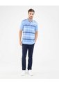 Polo Tejida Con Franjas  Para Hombre Azul Patprimo de Patprimo
