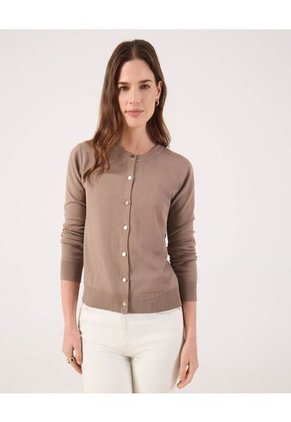 Saco Para Mujer Cardigan Color Café Marca Patprimo #30330657