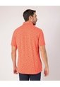Polo Con Microestampado   Para Hombre Naranja Patprimo de Patprimo