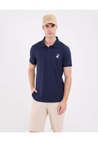 Polo Con Bordado  Para Hombre Azul Patprimo Patprimo