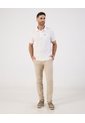 Polo Unicolor Con Bolsillo   Para Hombre Blanco Patprimo de Patprimo