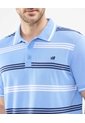 Polo Tejida Con Franjas  Para Hombre Azul Patprimo de Patprimo