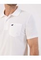 Polo Unicolor Con Bolsillo   Para Hombre Blanco Patprimo de Patprimo