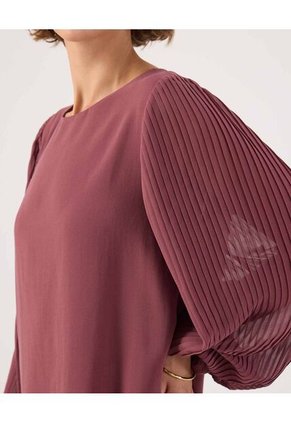 Blusa Para Mujer Manga Larga Color Vino Marca Patprimo #30123609