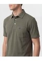 Polo Unicolor, Cuello Duro Con Bolsillo Y Silueta Regular Fit  Para Hombre Verde Patprimo de Patprimo