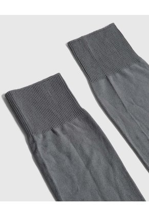 Medias Nylon Unicolor X1 Para Hombre Gris Patprimo