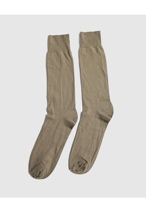 Medias Nylon Unicolor X1 Para Hombre Beige Patprimo