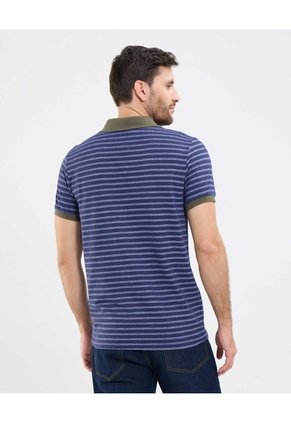 Polo A Rayas Para Hombre  Para Hombre Azul Patprimo