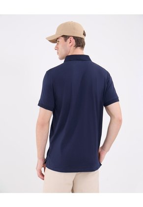 Polo Con Bordado Para Hombre Azul Patprimo