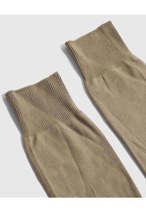 Medias Nylon Unicolor X1 Para Hombre Beige Patprimo