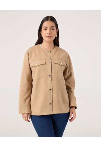 Chaqueta Para Mujer Desestructurada Color Café Marca Patprimo #14080147 Patprimo