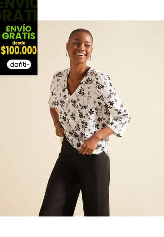 Blusa Para Mujer Manga 3/4 Color Negro Marca Patprimo #30122897 Patprimo