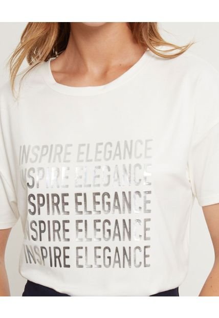 Camiseta Para Mujer Manga Corta Color Crudo Marca Patprimo #30093414