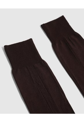 Medias Nylon Unicolor X1 Para Hombre Café Patprimo