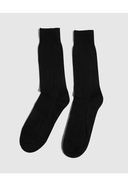 Medias Nylon Con Diseño X1 Para Hombre Negro Patprimo