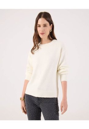 Saco Para Mujer Cuello Redondo Color Crema Marca Patprimo #30330652