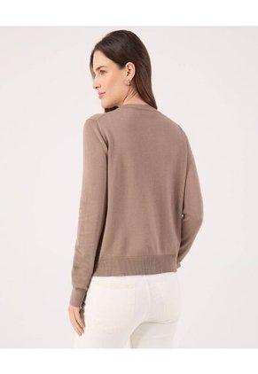 Saco Para Mujer Cardigan Color Café Marca Patprimo #30330657
