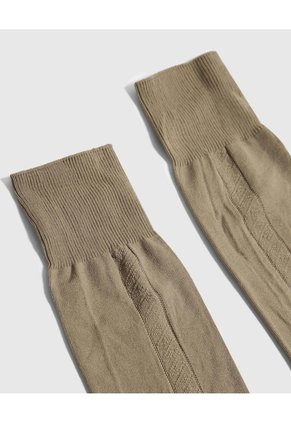 Medias Nylon Unicolor X1 Para Hombre Beige Patprimo