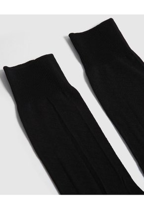 Medias Nylon Con Diseño X1 Para Hombre Negro Patprimo
