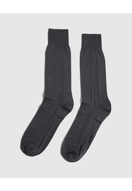 Medias Nylon Unicolor X1 Para Hombre Gris Patprimo