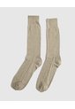 Medias Negras Lisas X1 Para Hombre Beige Patprimo de Patprimo