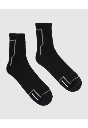 Medias Deportiva X1 Para Hombre Negro Patprimo