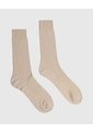 Medias Nylon Con Diseño X1 Para Hombre Beige Patprimo de Patprimo