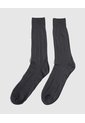Medias Nylon Acanalada X1 Para Hombre Gris Patprimo de Patprimo