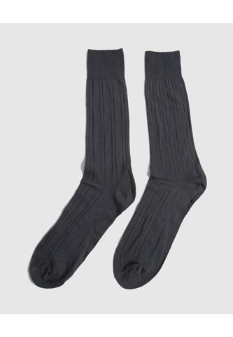 Medias Nylon Acanalada X1 Para Hombre Gris Patprimo Patprimo