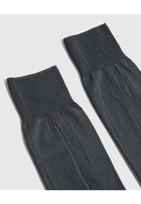 Medias Nylon Unicolor X1 Para Hombre Gris Patprimo