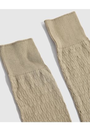 Medias Negras Lisas X1 Para Hombre Beige Patprimo
