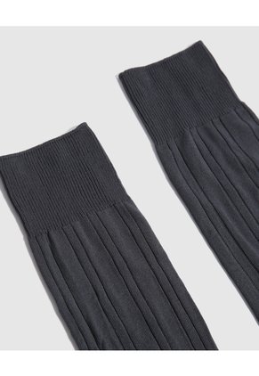 Medias Nylon Acanalada X1 Para Hombre Gris Patprimo