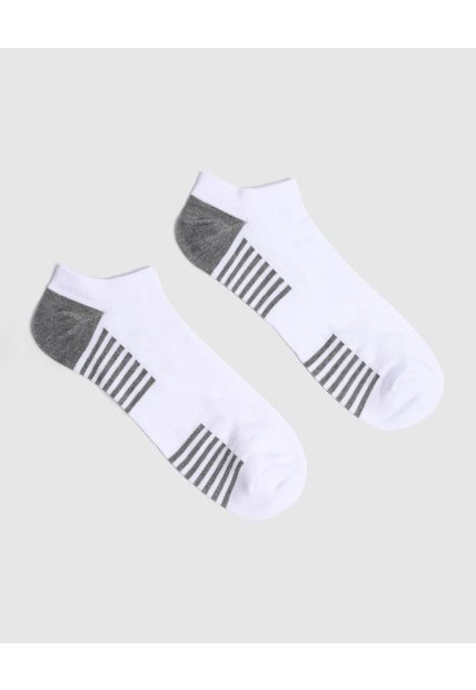 Medias Deportiva Invisible  Para Hombre Blanco Patprimo