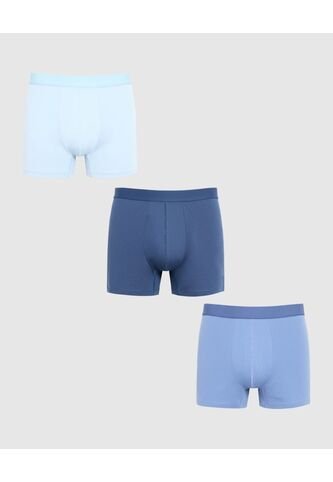 Boxer X3 Para Hombre Fleat Seamer Medio Color Negro Marca Patprimo #44000532 Patprimo