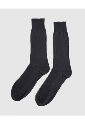 Medias Caña Media Unicolor X1 Para Hombre Gris Patprimo