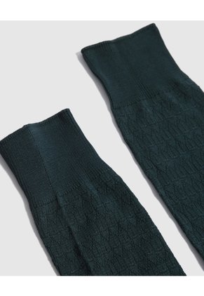 Medias Negras Lisas X1 Para Hombre Verde Patprimo