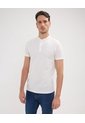 Polo Mao Unicolor Con Pestaña Unicolor  Sin Bolsillo Silueta Slim Fit  Para Hombre Blanco Patprimo de Patprimo