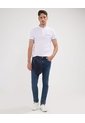 Polo Cuello Mao Unicolor Con Bolsillo Ribete  Para Hombre Blanco Patprimo de Patprimo