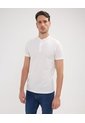 Polo Mao Unicolor Con Pestaña Unicolor  Sin Bolsillo Silueta Slim Fit  Para Hombre Blanco Patprimo de Patprimo
