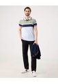 Polo Preteñida, Cuello Y Puños Tejidos, Silueta Slim Fit Blanco  Para Hombre Blanco Patprimo de Patprimo