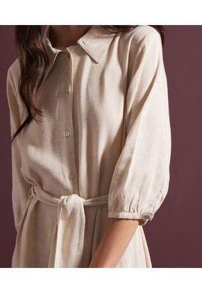 Vestido Manga 3/4 Mujer Patprimo Beige 30170850-10020