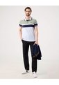 Polo Preteñida, Cuello Y Puños Tejidos, Silueta Slim Fit Blanco  Para Hombre Blanco Patprimo de Patprimo