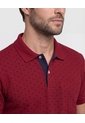 Polo Cuello Tejido Estampada  Para Hombre Cereza Patprimo de Patprimo
