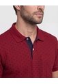Polo Cuello Tejido Estampada  Para Hombre Cereza Patprimo de Patprimo