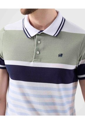 Polo Preteñida, Cuello Y Puños Tejidos, Silueta Slim Fit Blanco  Para Hombre Blanco Patprimo